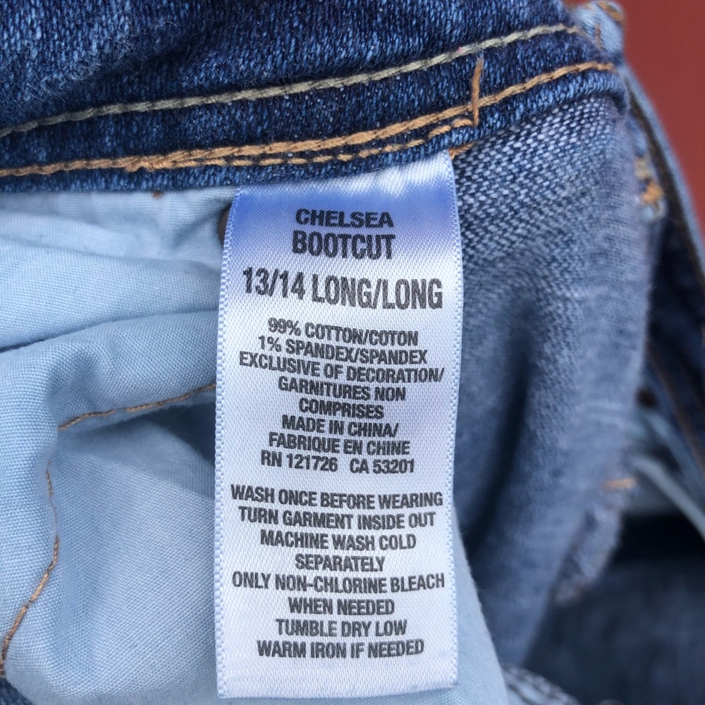 Aeropostale Denim jeans size 13/14 long - Picture 6 of 6